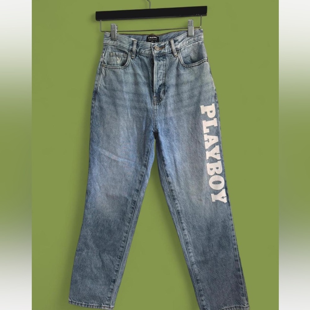 Playboy by PacSun Medium Wash Mom Jeans | Size 25 | High Waisted